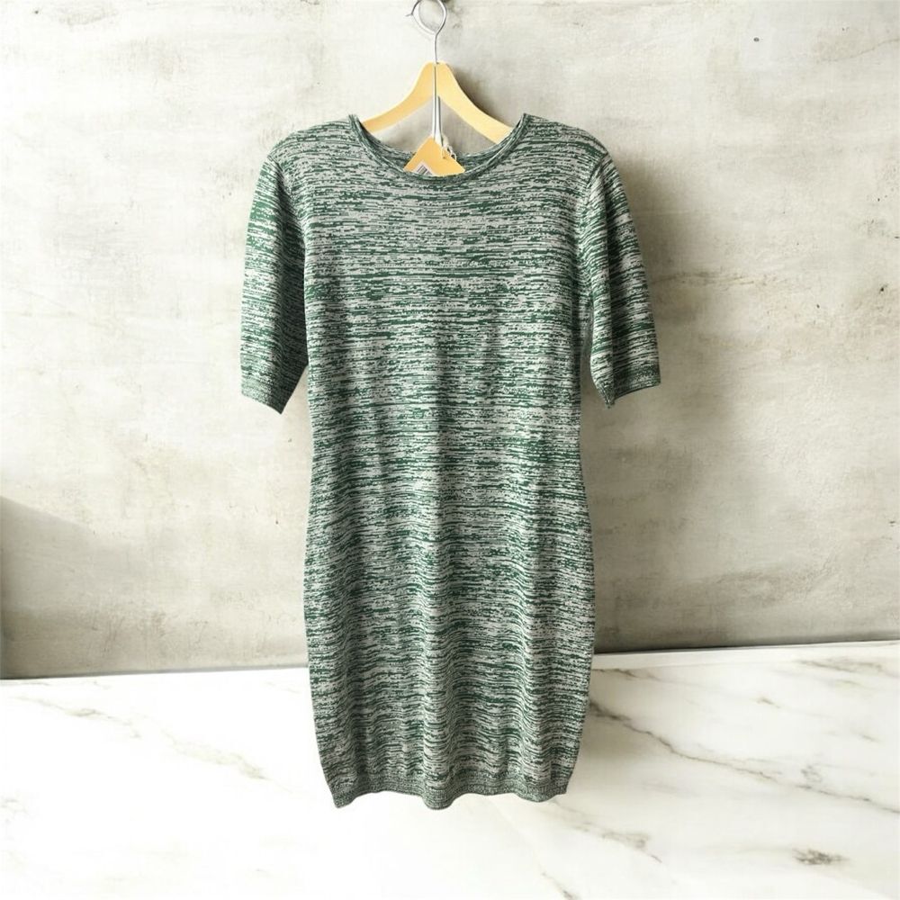 NWT Charlie Holiday 100% Cotton Viola Dress in Green Space Dye Color-Size 10